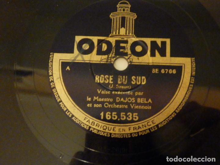 Discos de pizarra: Disco de Pizarra - Rose Du sud - Valse - Dajos Bela - Odeon - Foto 3
