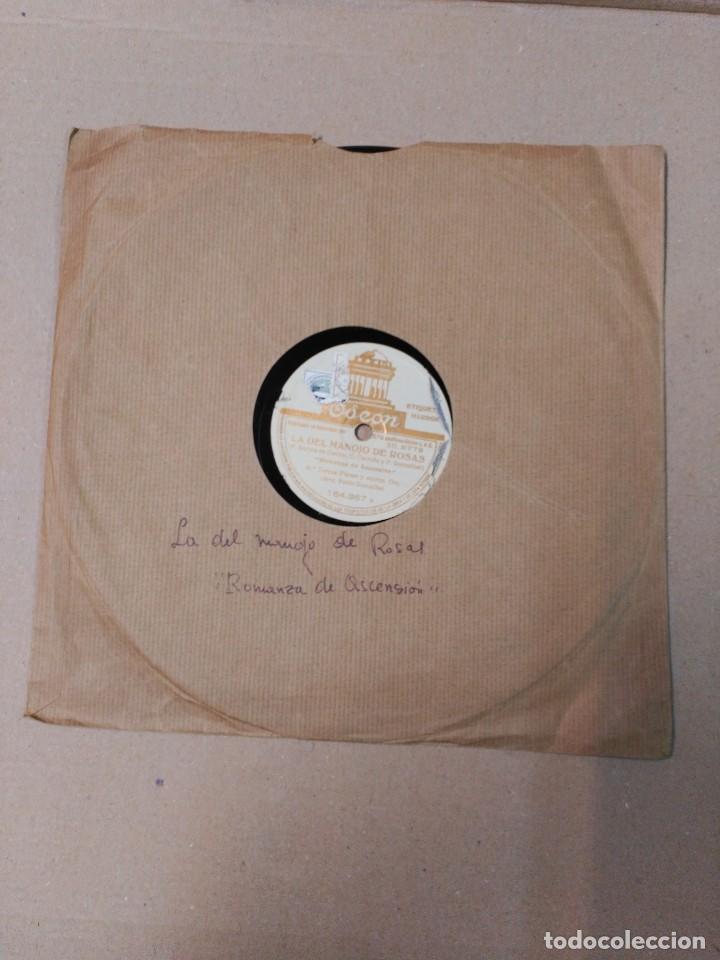 Discos de pizarra: Disco de pizarra con funda de papel original, La del manojo de rosas - Foto 5