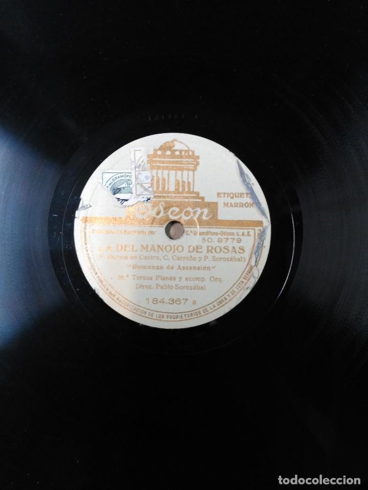 Discos de pizarra: Disco de pizarra con funda de papel original, La del manojo de rosas - Foto 6