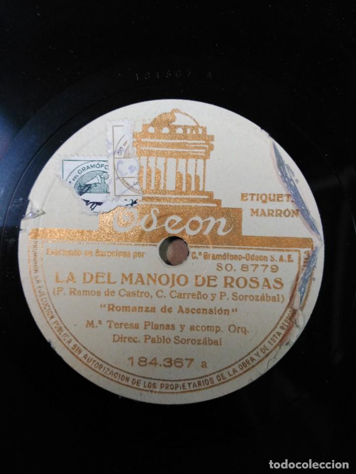 Discos de pizarra: Disco de pizarra con funda de papel original, La del manojo de rosas - Foto 7