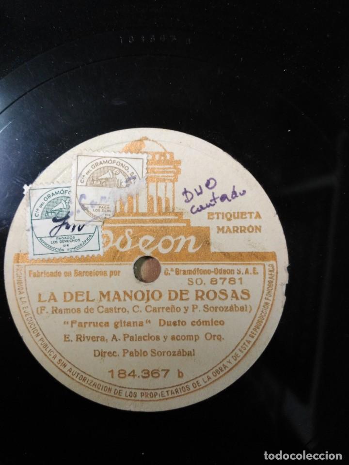 Discos de pizarra: Disco de pizarra con funda de papel original, La del manojo de rosas - Foto 8