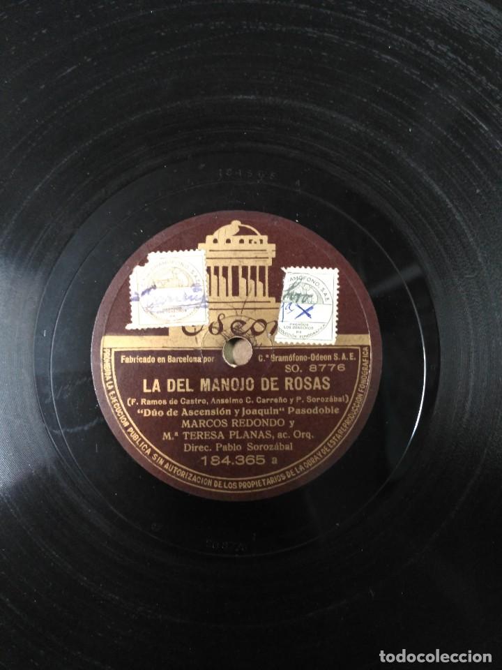 Discos de pizarra: Disco de pizarra con funda de papel original, La del manojo de rosas - Foto 6