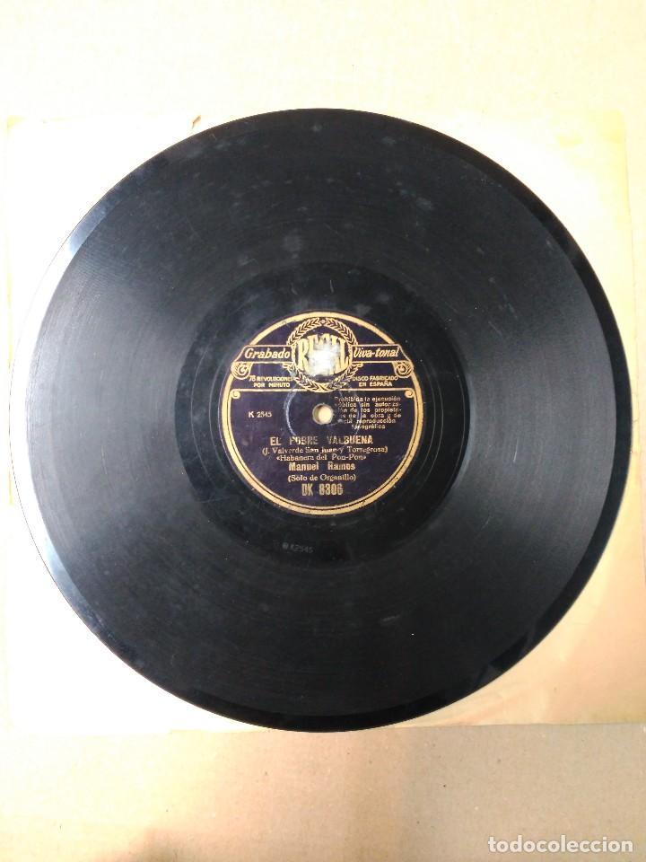 Discos de pizarra: Disco de pizarra con funda de papel original, El pobre Valbuena - Foto 7