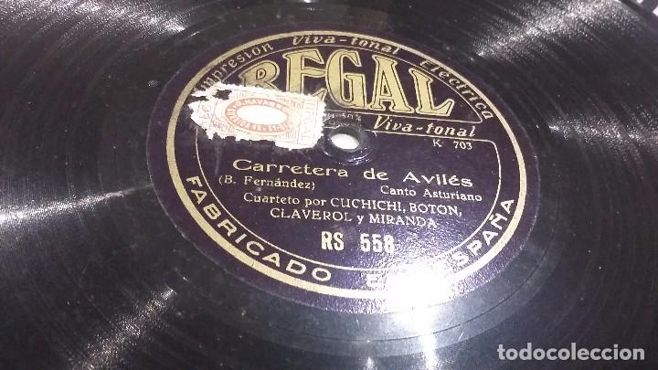 Discos de pizarra: Disco de pizarra folklore regional canci&oacute;n Asturiana - Foto 1