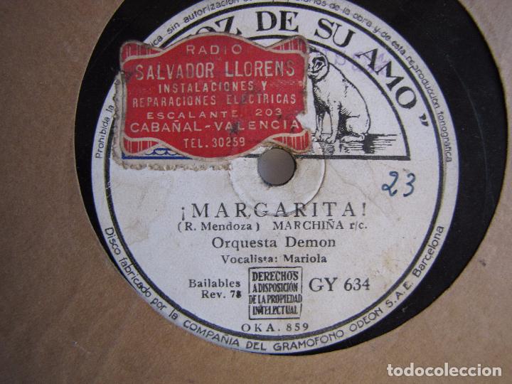 Discos de pizarra: Orquesta Demon. Disco de pizarra. la voz de su amo. Funda - Foto 3
