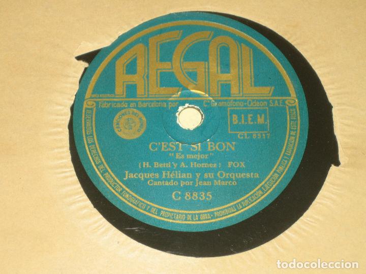 Discos de pizarra: JACQUES HELIAN - C&acute;EST SI BON - AU CHILI - Foto 1