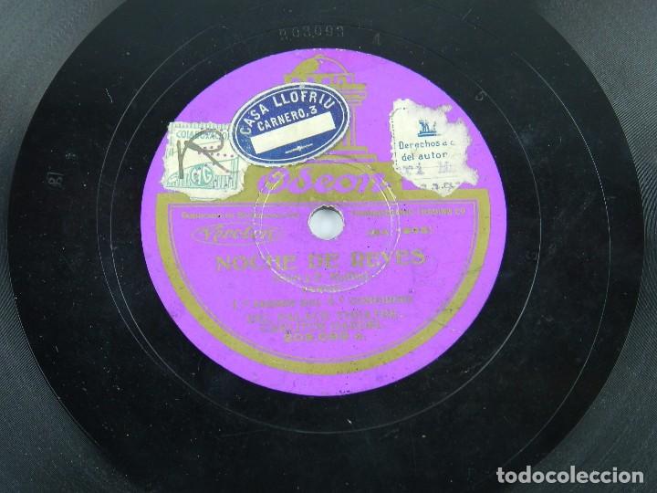 Discos de pizarra: Disco de Pizarra CARLITOS GARDEL / Viejo Curda / Noche de Reyes, Ed.Ode&oacute;n, Buen estado de conservaci - Foto 2