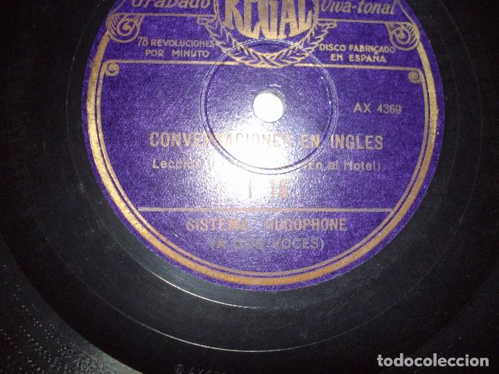 Discos de pizarra: disco de pizarra grabado regal - conversaciones en ingles - Foto 6