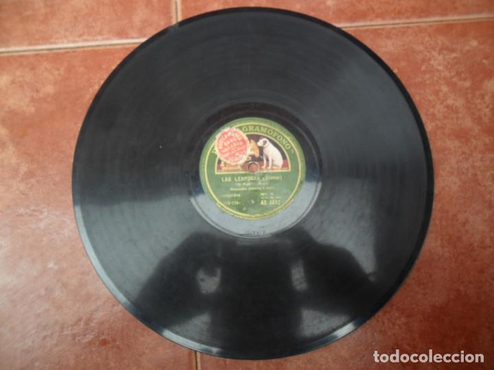 Discos de pizarra: DISCO PIZARRA DE LA CASA LA VOZ DE SU AMO - LAS LEANDRAS - Foto 3