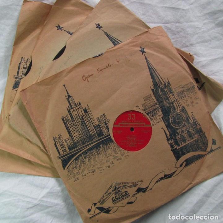 Discos de pizarra: 4 discos de pizarra rusos. &Oacute;pera Fausto. - Foto 1