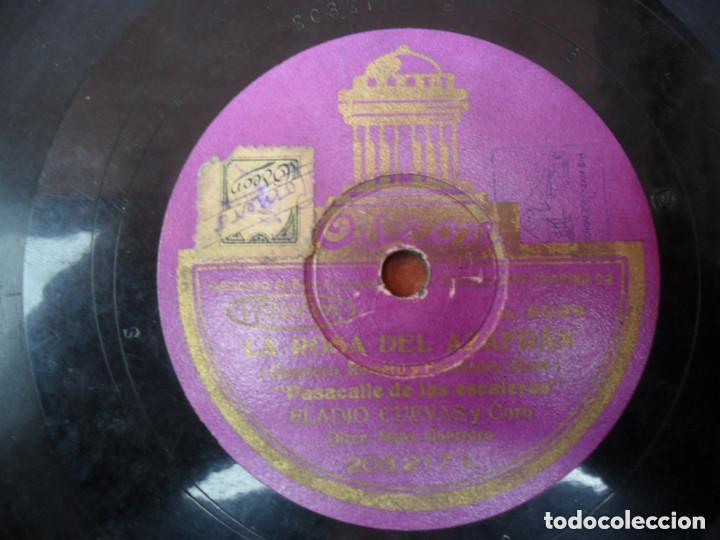 Discos de pizarra: DISCO PIZARRA DE LA CASA ODEON - LA ROSA DEL AZAFRAN - Foto 2
