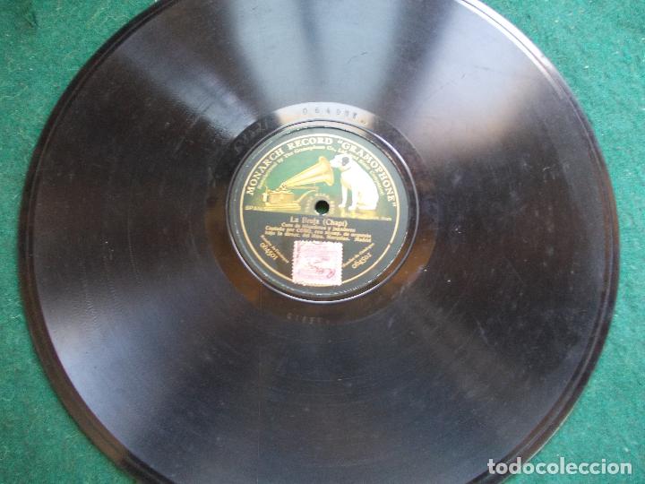 Discos de pizarra: Disco de pizarra La bruja ( Chapi) Coro de hilanderas y jugadores - Foto 1