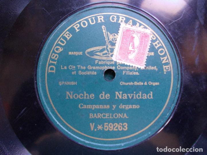 Discos de pizarra: Disco Pizarra Noche de navidad Campanas y organo - Foto 1