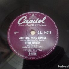 Discos de pizarra: DEAN MARTIN YOUNG AND FOOLISH - JUST ONE MORE CHANCE. Lote 94992131