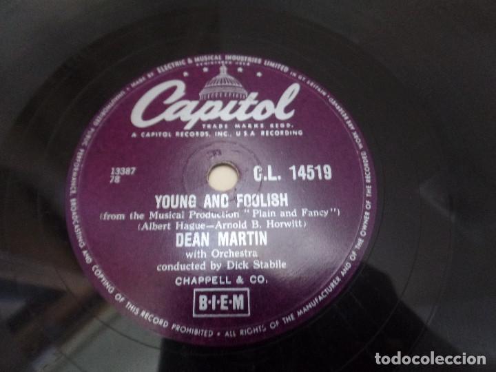 Discos de pizarra: Dean Martin YOUNG AND FOOLISH - JUST ONE MORE CHANCE - Foto 3 - 94992131