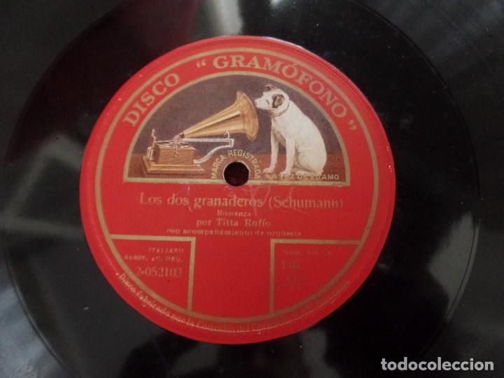 Discos de pizarra: Titta Ruffo LOS DOS GRANADEROS, ANDREA - Foto 3