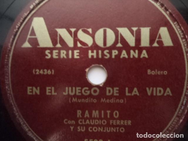 Discos de pizarra: RAMITO - EN EL JUEGO DE LA VIDA / CUANDO YO SEA PRESIDENTE - Foto 1