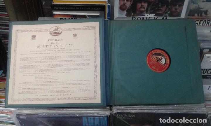 Discos de pizarra: estuche con 4 discos,schumann,op 44,ossip gabrilowitsch - Foto 2