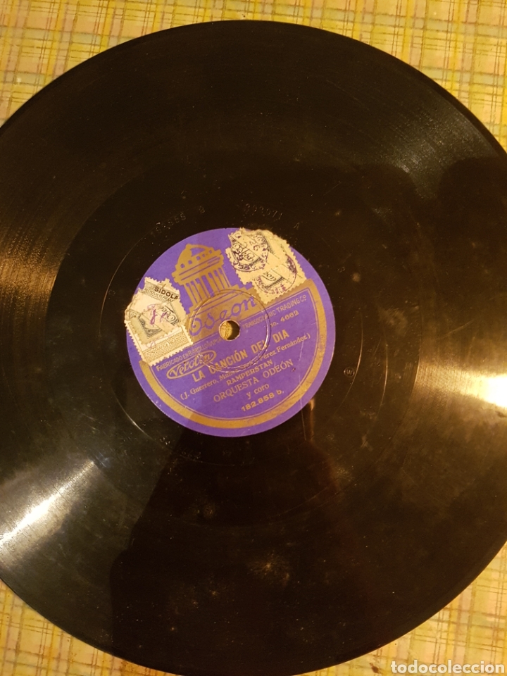 Discos de pizarra: cancion del dia, orquesta odeon, disco de pizarra - Foto 2