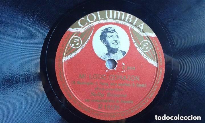 Discos de pizarra: Sally Browne. Mona Lisa, Mi loco coraz&oacute;n - Foto 1