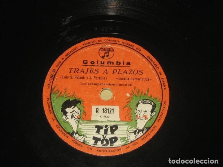 Discos de pizarra: TIP Y TOP - TRAJES A PLAZOS - TIENE UN CORTE QUE NO AFECTA AL SONIDO - Foto 1