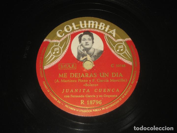 Discos de pizarra: JUANITA CUENCA - ESTACION DE ROCIO - Foto 1