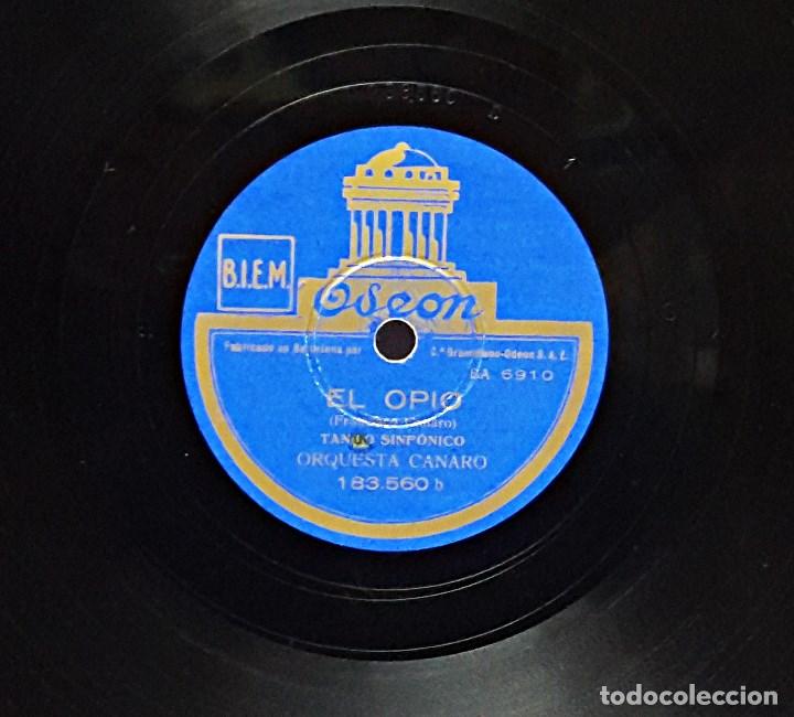 Discos de pizarra: Disco de pizarra ODEON de Francisco Canaro. - Foto 4
