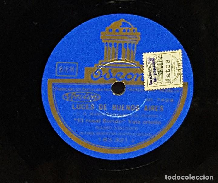 Discos de pizarra: Disco de pizarra ODEON de MARIO VISCONTI - Foto 4