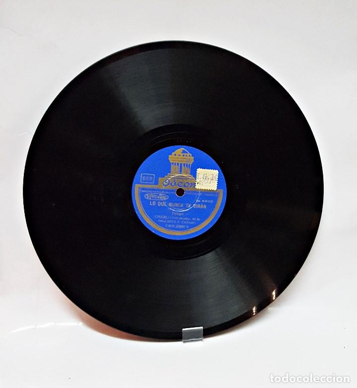 Discos de pizarra: Disco de pizarra ODEON de CHARLO y Orq.F.Canaro - Foto 1