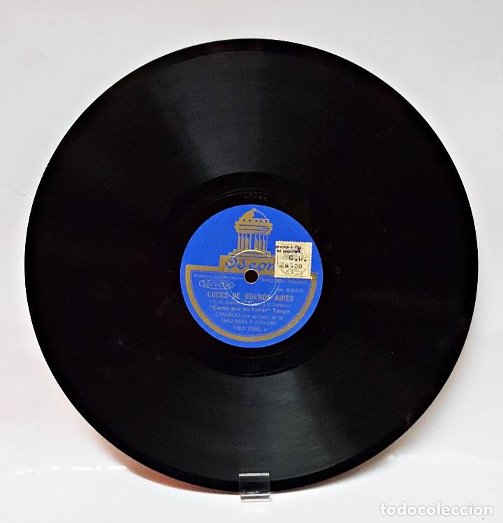 Discos de pizarra: Disco de pizarra ODEON de CHARLO y Orq.F.Canaro - Foto 3