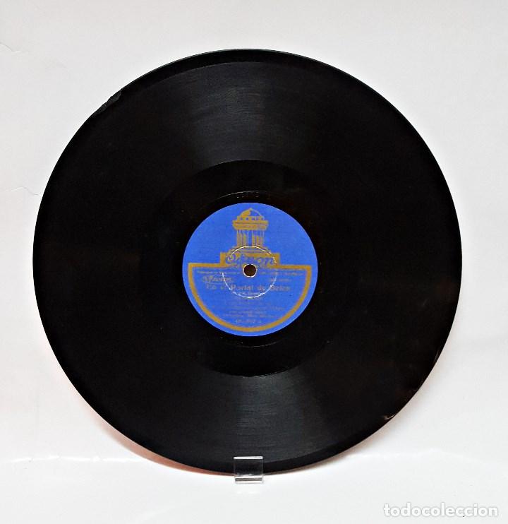 Discos de pizarra: Disco de pizarra ODEON de Coro infantil de las esc. Munic. de Madrid - Foto 1