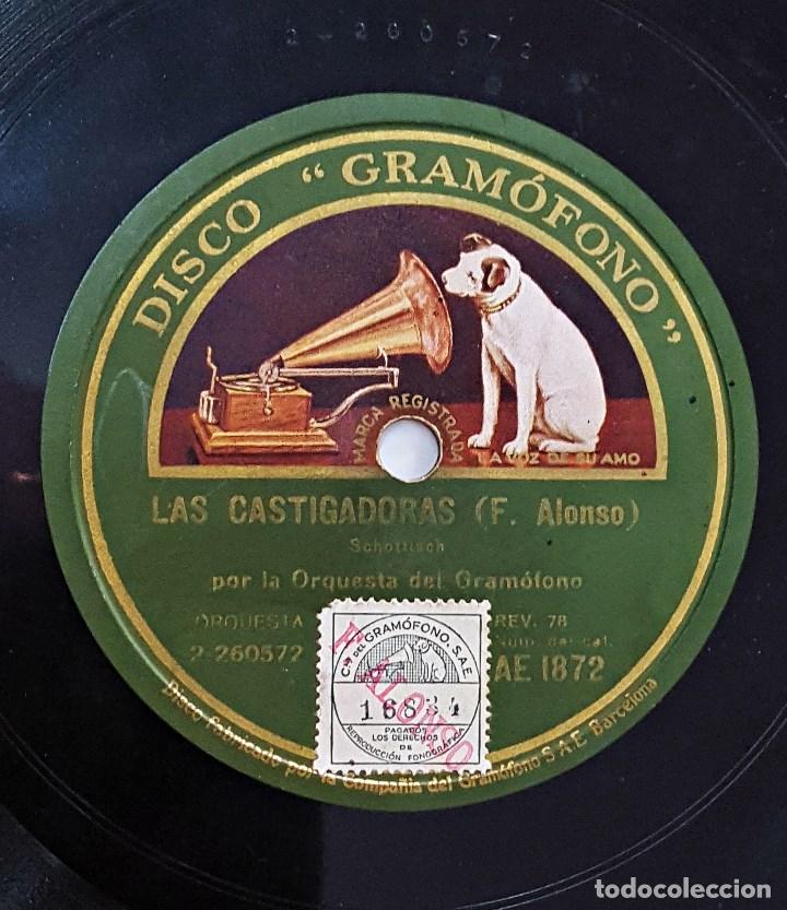 Discos de pizarra: Disco de pizarra GRAMOFONO, de Las Castigadoras. - Foto 2