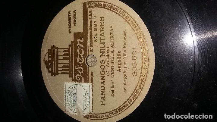 Discos de pizarra: Angelillo Fandangos militares - Foto 2