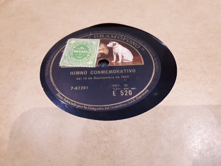 Discos de pizarra: Miguel Primo de Rivera disco de pizarra - Foto 2