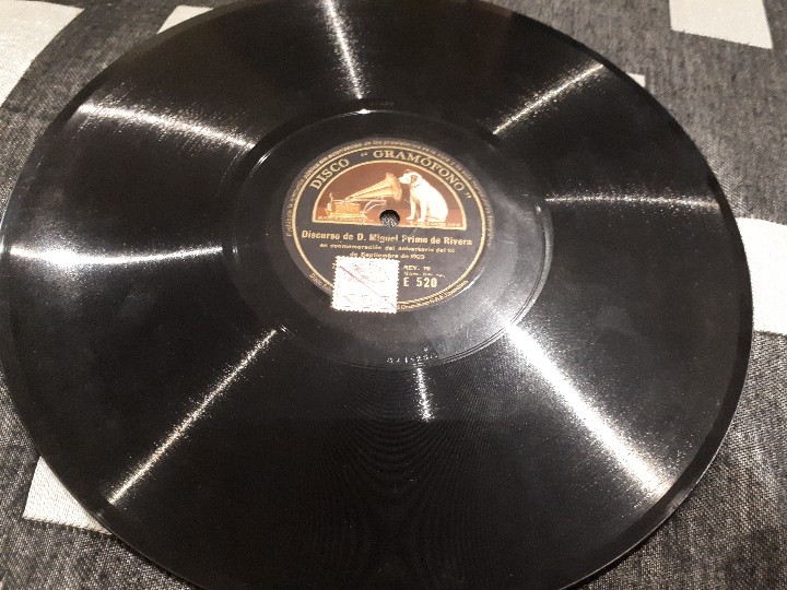 Discos de pizarra: Miguel Primo de Rivera disco de pizarra - Foto 3