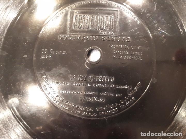 Discos de pizarra: Disco flexible a&ntilde;o 1975 LA VOZ DE FRANCO - Foto 1