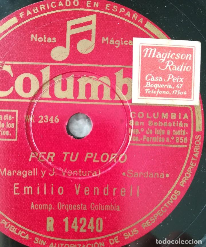 Discos de pizarra: Per tu ploro. Emilio Vedrell - Foto 1