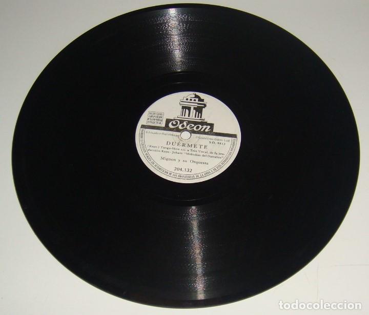 Discos de pizarra: MIGNON Y SU ORQUESTA - DUERMETE / DI POR QUE - MIGNON - Foto 1