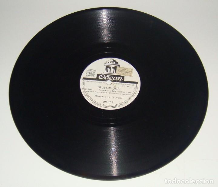 Discos de pizarra: MIGNON Y SU ORQUESTA - DUERMETE / DI POR QUE - MIGNON - Foto 2