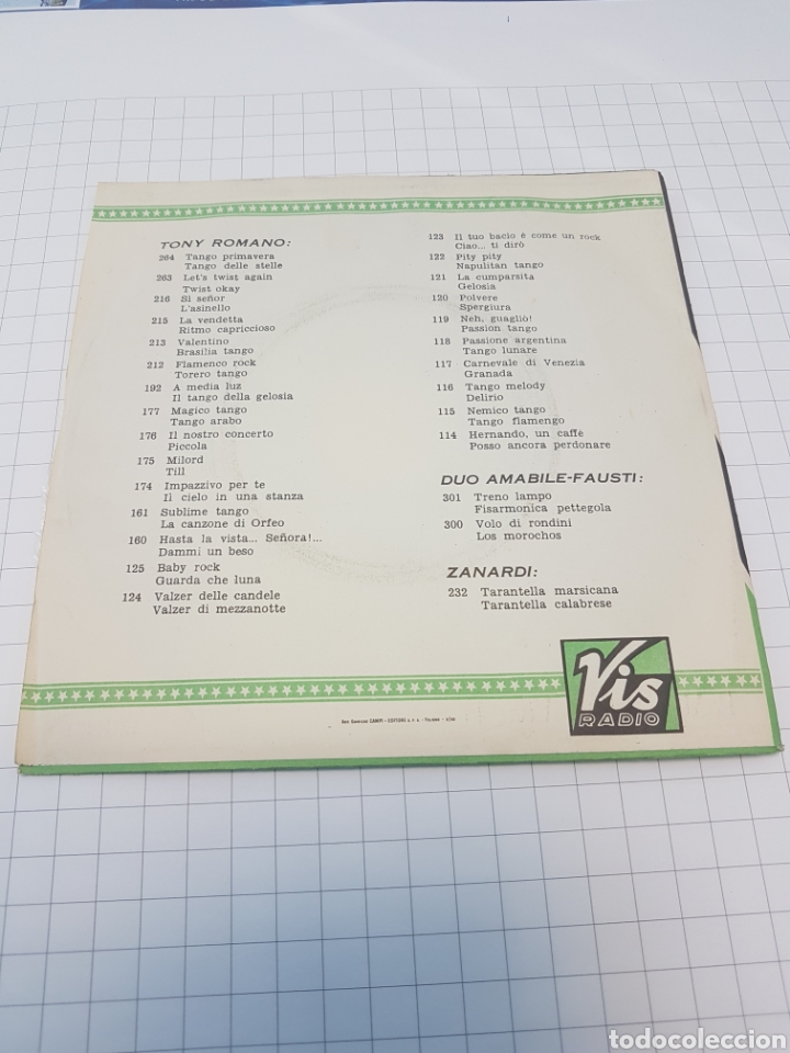 Discos de pizarra: VIS RADIO - TONY ROMANO- PRINCIPE - Foto 2