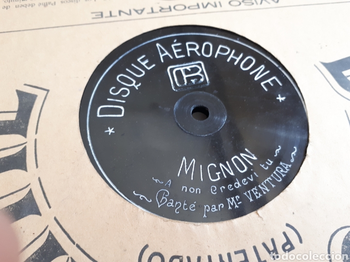 Discos de pizarra: O SOLE MIO M. VENTURA disco de pizarra aerophone - Foto 1