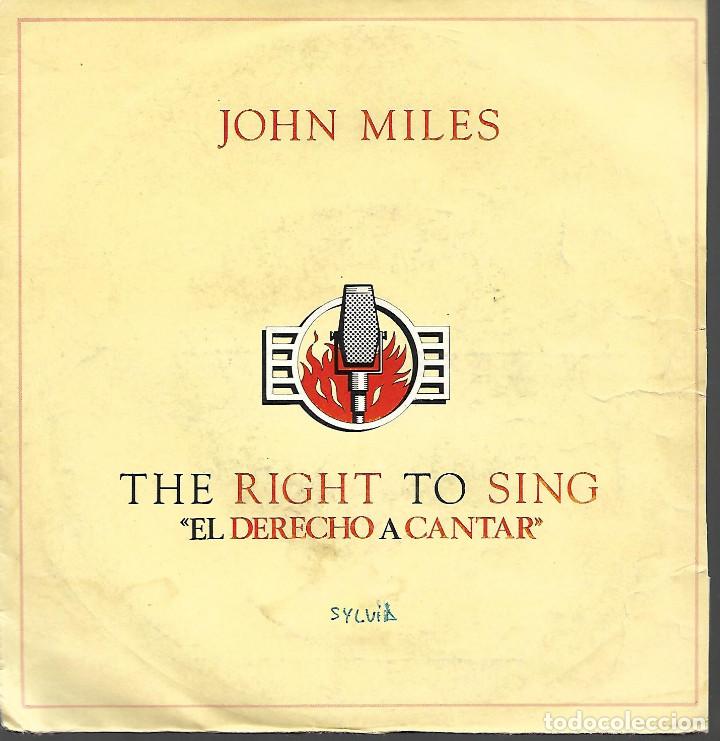 Discos de pizarra: John Miles  The Right To Sing - Foto 1