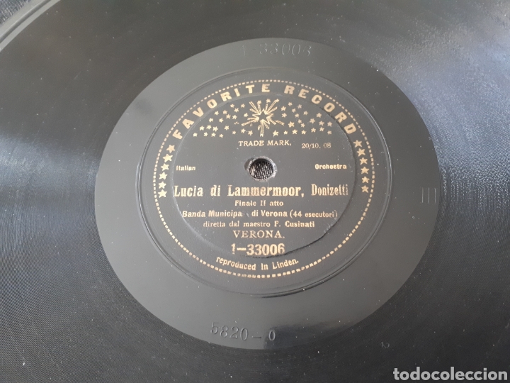 Discos de pizarra: Lucia Fi Lammermoor disco de pizarra - Foto 1