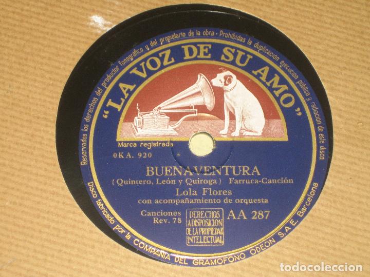 Discos de pizarra: LOLA FLORES - PIZARRA - Foto 1