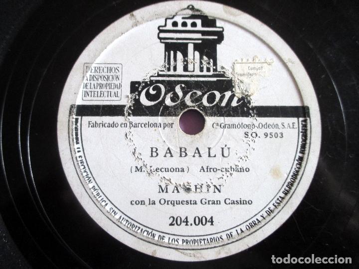 Discos de pizarra: ANTONIO MACH&Iacute;N. BABAL&Uacute; / A LAS DOCE EN PUNTO. PIZARRA - Foto 1