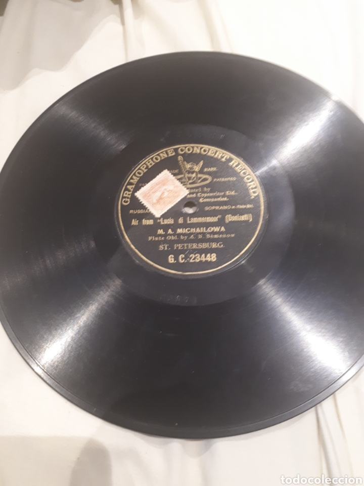 Discos de pizarra: M. A. MICHAILOWA disco de pizarra - Foto 1