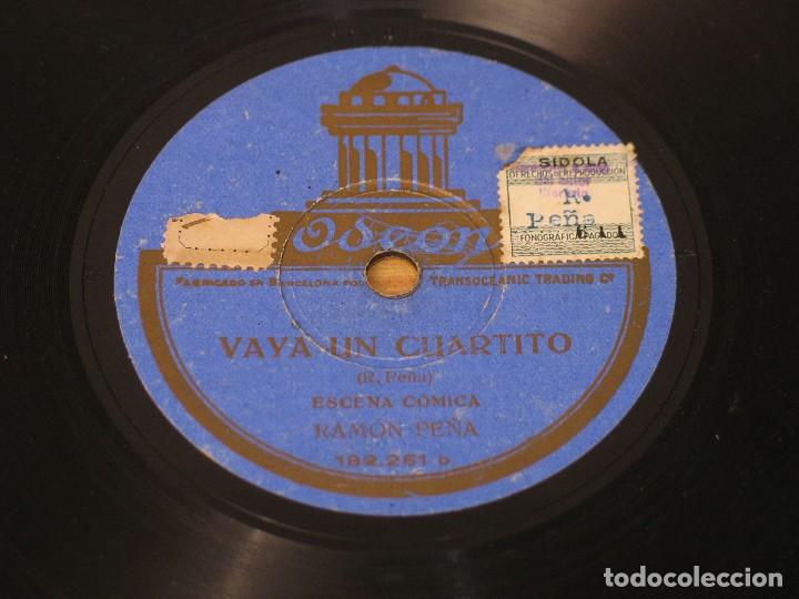 Discos de pizarra: Ramon Pe&ntilde;a - Sol Fuentecilla / Vaya un Cuartito - Odeon 182.261 - Foto 2