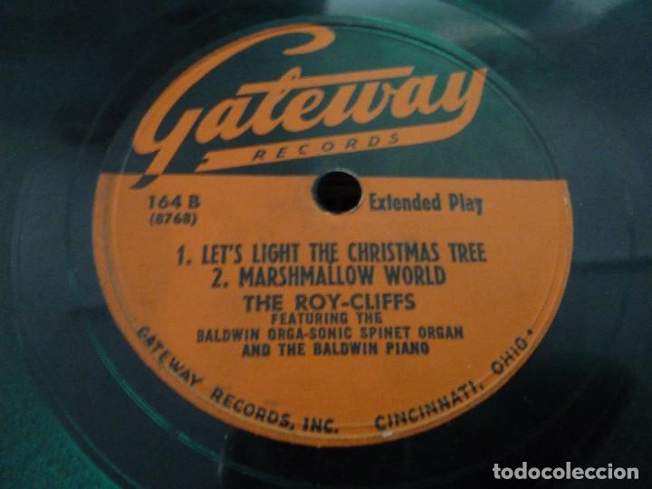 Discos de pizarra: THE ROY-CLIFFS - GATEWAY RECORDS - CANCIONES DE NAVIDAD - MADE IN USA - Foto 2