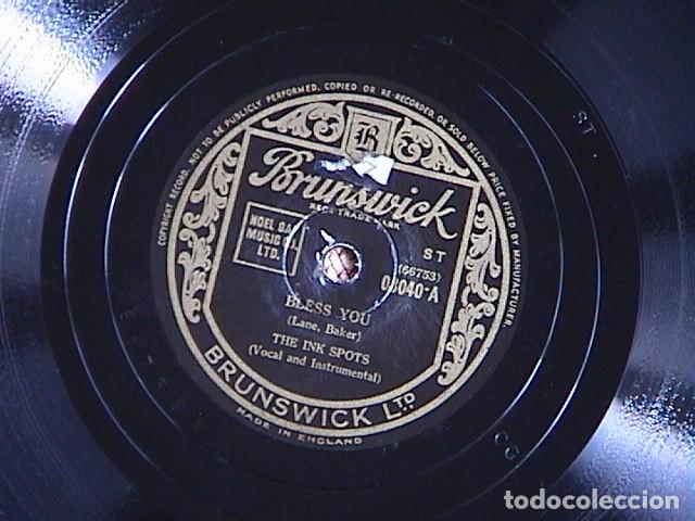 Discos de pizarra: Bless you / Thoughtless. The ink spots. - Foto 2