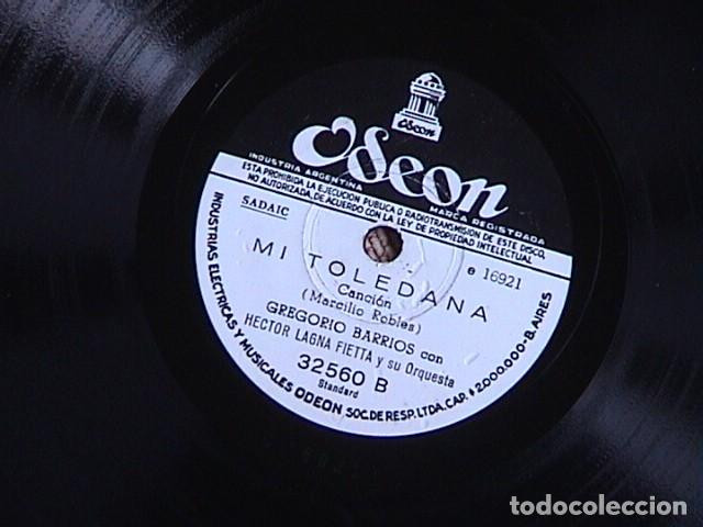 Discos de pizarra: todo se acaba / Mi toledana. Gregorio Barrios. - Foto 1